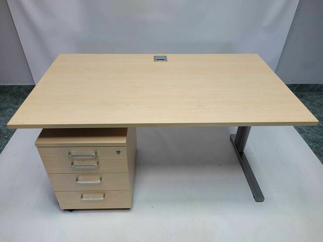 Zestaw mebli Nowy Styl klon (biurko 140x80 + kontener)