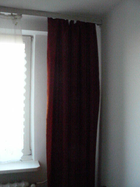 Zaslony ciemne czerwone 4 szt,, firanki