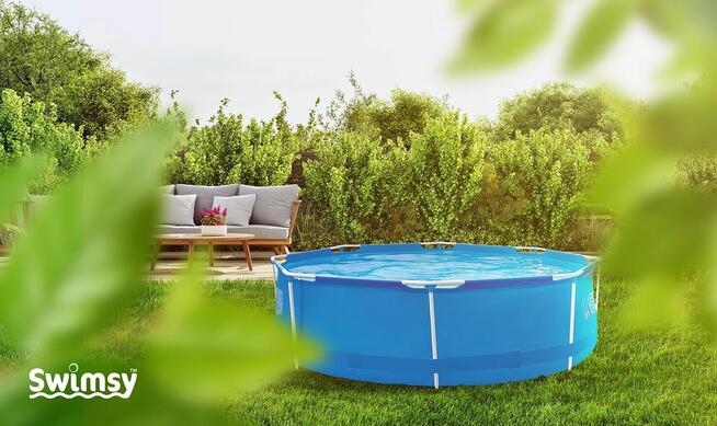 Basen Stelażowy Ogrodowy Swimsy z Pompą 360x76 cm