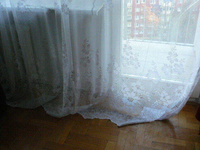 Zaslony ciemne czerwone 4 szt,, firanki