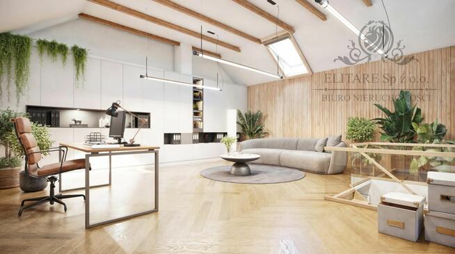 Dom w zab. bliźniaczej 105,27m2 +opcj.poddasze 29,30/z pompą ciepła/Iwiny