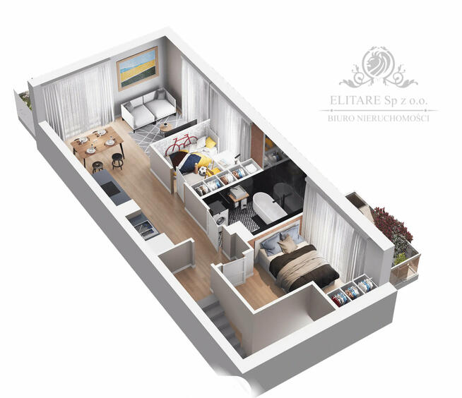 Mieszkanie dwupoziomowe 5 pokojowe 88,90 z tarasem i ogrodem /Brochów