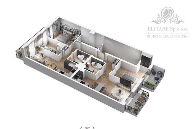 Duże, mieszkanie 97,48m2, 5pokoi, 2łazienki, 3 balkony/ Jagodno, Brochów