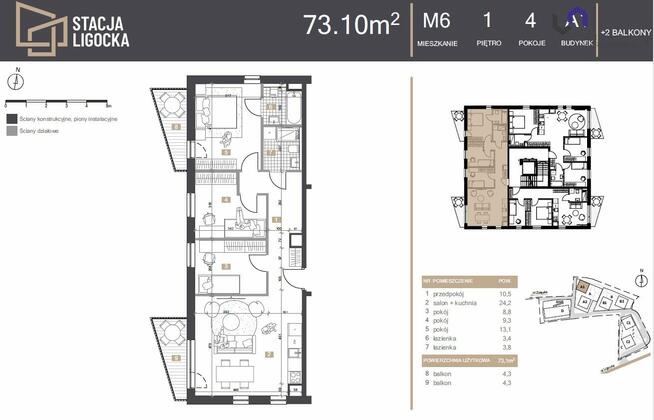 Mieszkanie Katowice Ligota, Ligocka