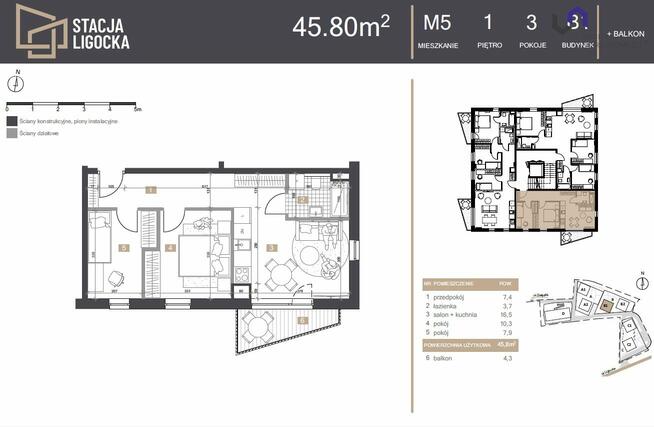 Mieszkanie Katowice Ligota, Ligocka