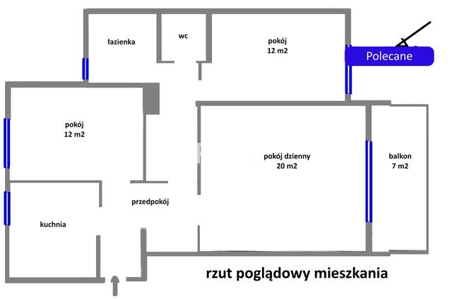 Metro Trocka 200m. Duży balkon