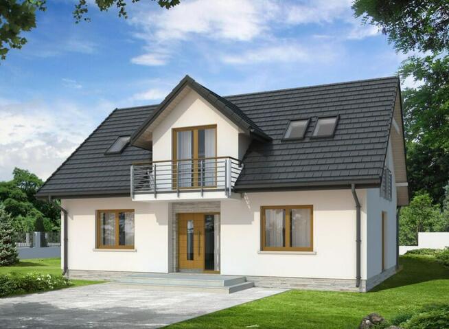 Dom w budowie. Stan surowy, zamknięty - Święciec, gm. Kramsk