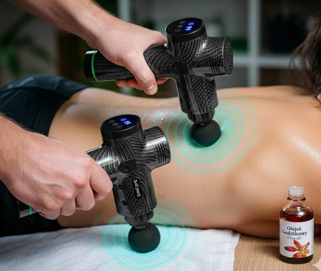 Mobilna Regeneracja: Masaż Sportowy Pistoletami ALFA + Oleje