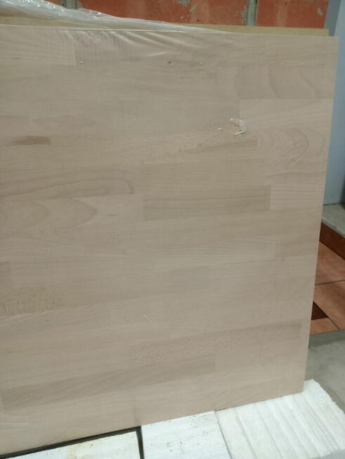Nowy blat bukowy drewniany laminowany