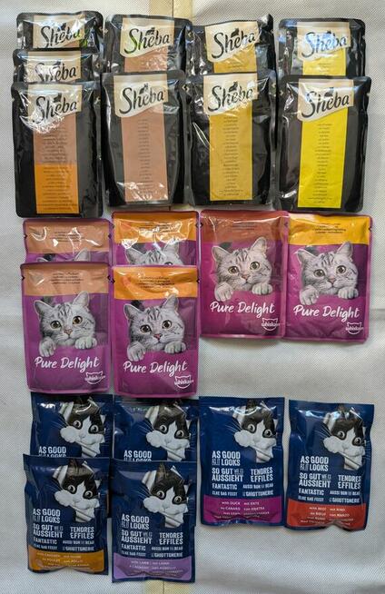 Zestaw karmy dla kota 21 szt. Sheba, Felix, Whiskas - MIX sm