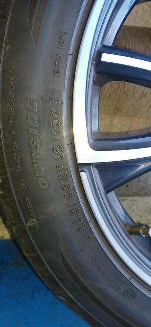 sprzedam felgi aluminiowe 18 z oponami letnimi