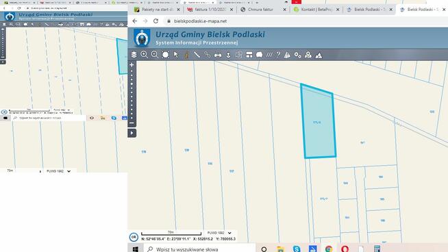 działka Augustowo na Brańskiej