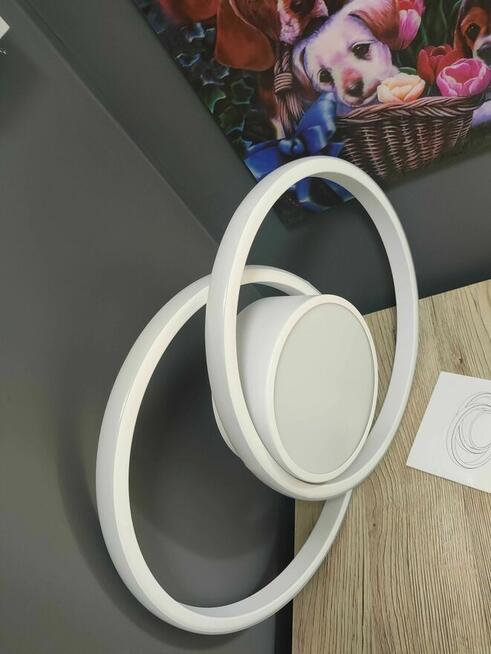 Lampa sufitowa LED Plafon biały Modern na sufit okrągła