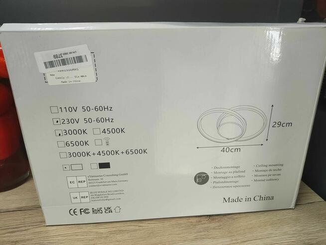 Lampa sufitowa LED Plafon biały Modern na sufit okrągła