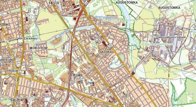 Działka budowlana Warszawa Mokotów, Sadyba