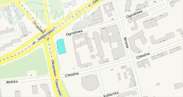 Działka inwestycyjna Warszawa Śródmieście, Solidarności al.