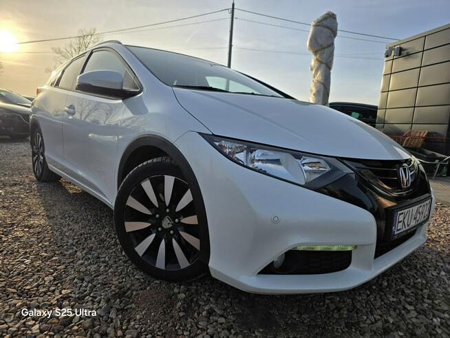 Honda Civic 1.6d#120PS#Ledy#Nav#Climatr#Kamera#Alus#Serwis#Gwarancja#Biała Perła!!