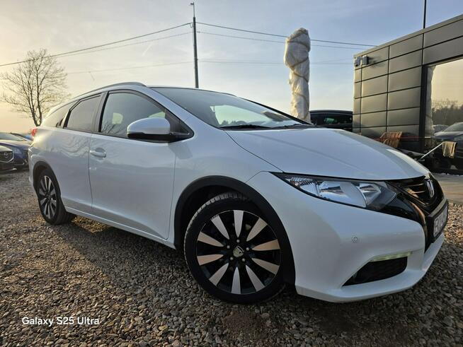 Honda Civic 1.6d#120PS#Ledy#Nav#Climatr#Kamera#Alus#Serwis#Gwarancja#Biała Perła!!