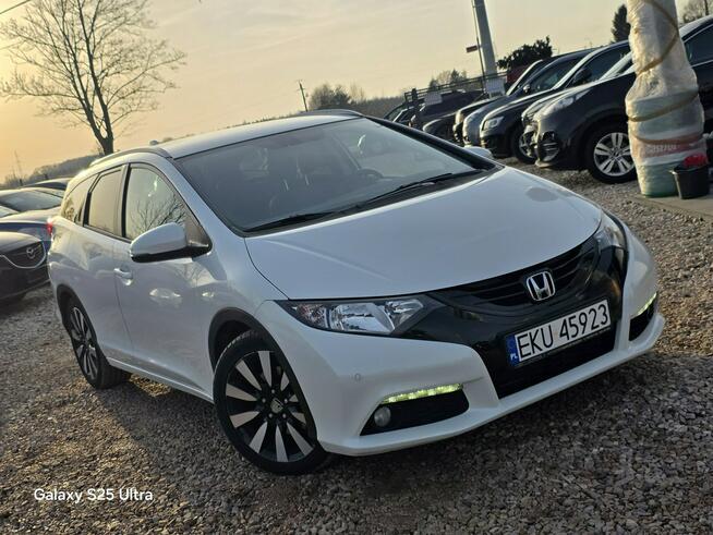 Honda Civic 1.6d#120PS#Ledy#Nav#Climatr#Kamera#Alus#Serwis#Gwarancja#Biała Perła!!