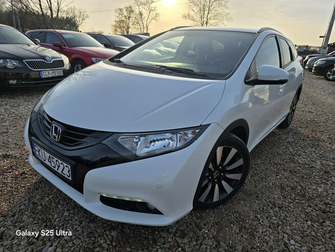 Honda Civic 1.6d#120PS#Ledy#Nav#Climatr#Kamera#Alus#Serwis#Gwarancja#Biała Perła!!