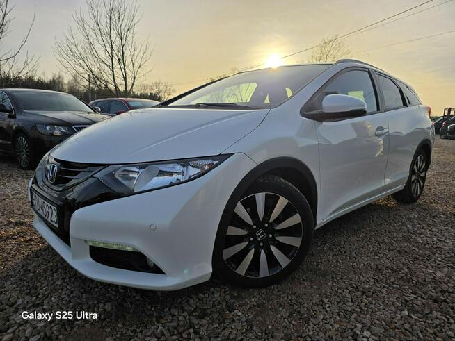 Honda Civic 1.6d#120PS#Ledy#Nav#Climatr#Kamera#Alus#Serwis#Gwarancja#Biała Perła!!