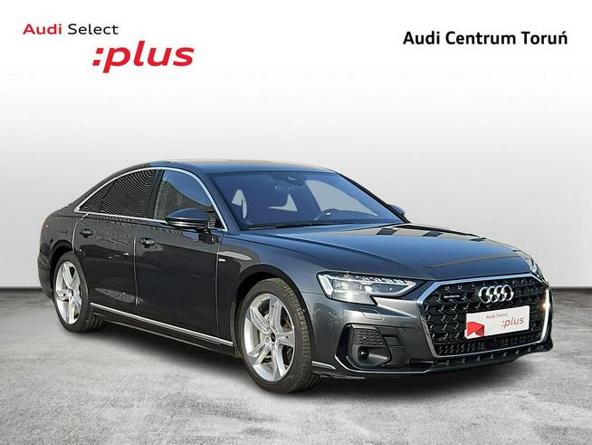 Audi A8 Sline_B&O_SkrętnaOś_ACC_Wentylacja_Masaż_Kamera360