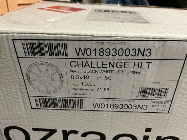 Felgi OZ CHALLENGE 18 5X130 ET50 Porsche