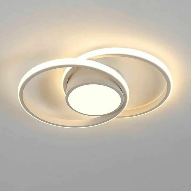 Lampa sufitowa LED Plafon biały Modern na sufit okrągła