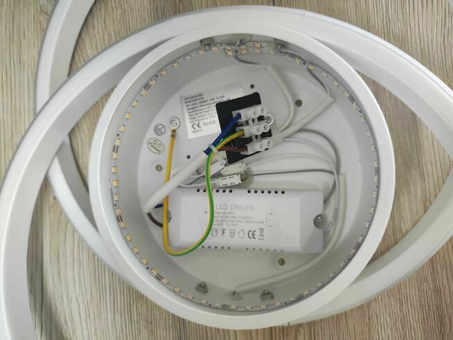 Lampa sufitowa LED Plafon biały Modern na sufit okrągła