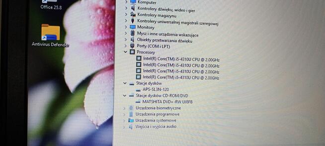 Laptop Dell biznesowy i5 / 8GB / SSD / DVD