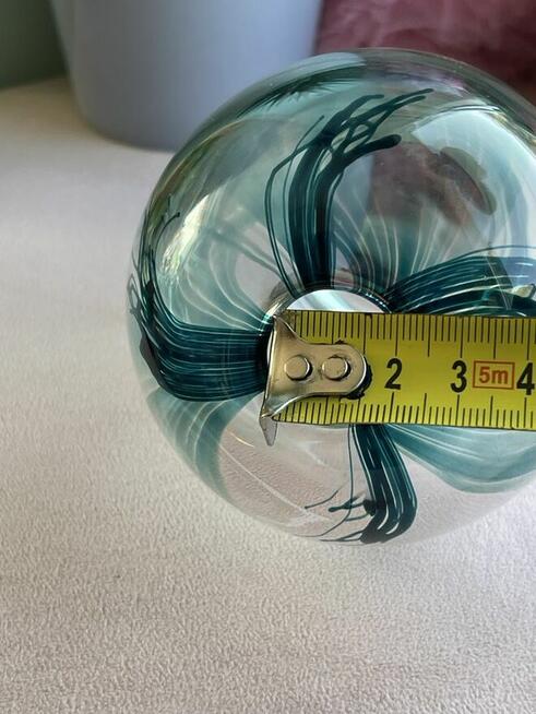 Szklany wazon szkło artstyczne kolekcjonerskie