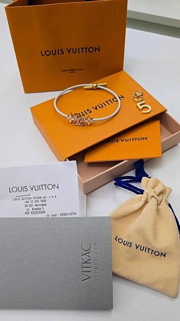 Bransoletka Louis Vuitton-orginał z dokumentacją i paragonem