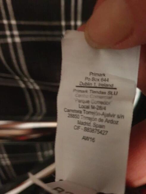 Granatowa koszula krata Atmosphere S - M