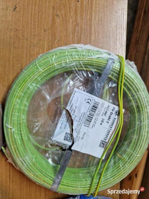 Kabel przewód instalacyjny miedziany drut 1x1,5mm