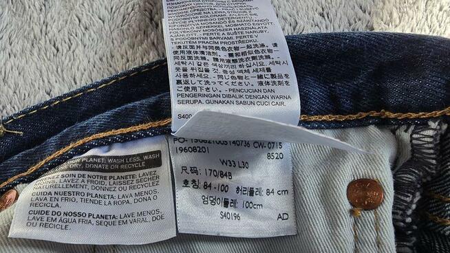 Levis Strauss Oryginał Jeans model 514 Regular.rozm.33-30