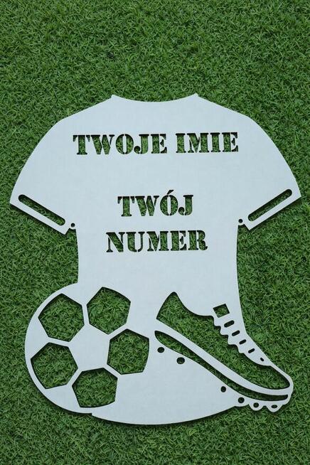 Dekoracja Ścienna Koszulka Piłkarska - Imienna