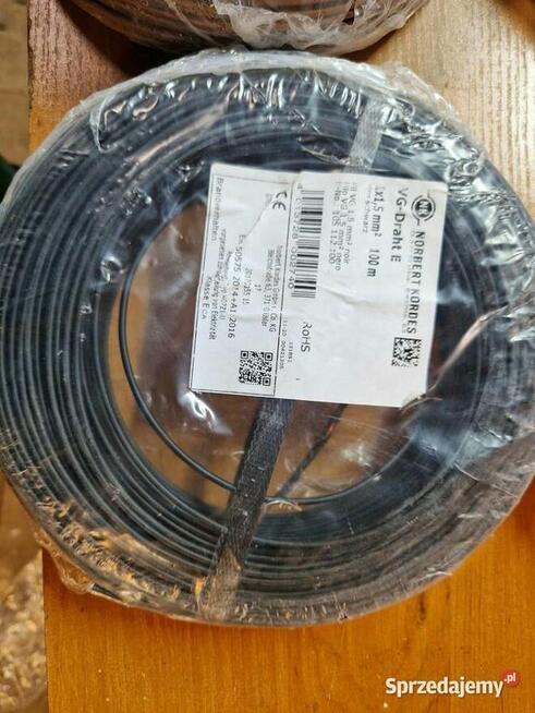 Kabel przewód instalacyjny miedziany drut 1x1,5mm