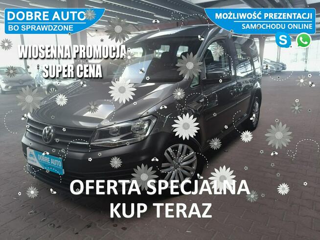 Volkswagen Caddy 1.4 125 KM Czujniki Cofania, Grzane Fotele, Tempomat