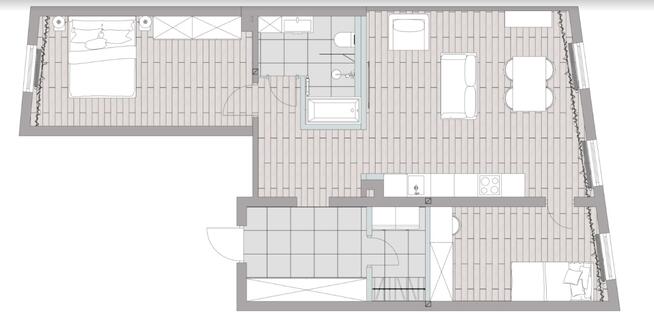 3 pok. po gen. remoncie, pokój kąpielowy, pralnia