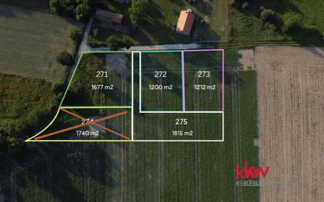 Działka inwestycyjna Sątok gm. Bierutów,