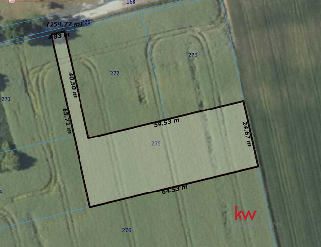 Działka inwestycyjna Sątok gm. Bierutów,