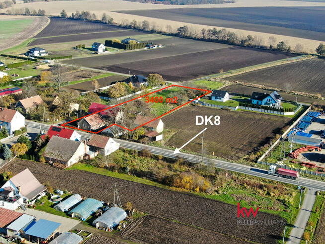 Działka inwestycyjna Cieszyce gm. Kobierzyce, Akacjowa