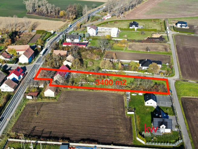 Działka inwestycyjna Cieszyce gm. Kobierzyce, Akacjowa