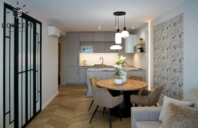 Nowoczesne 2 pok. | Balkon | Garaż | AC | Centrum