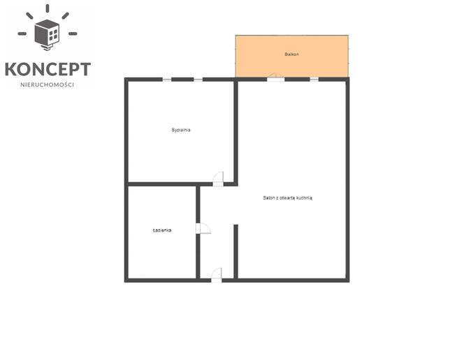 2-pok | Balkon | Parking | Centrum | ul. Tęczowa