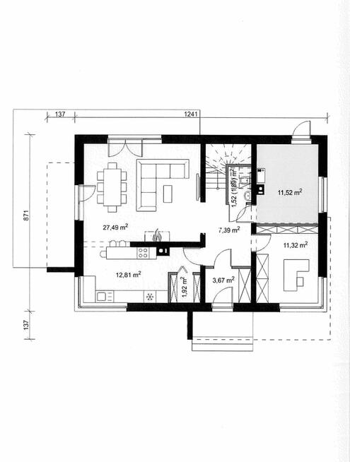 Dom Głogoczów gm. Myślenice