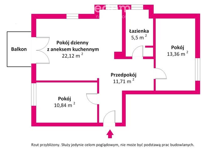 3 pokojowe mieszkanie na sprzedaż w Iławie,