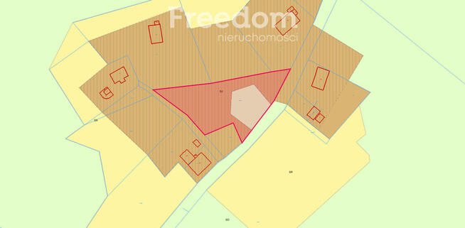 Spokojna działka 3 128 m² wśród lasów