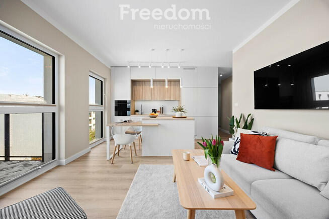 Nowoczesny apartament z balkonem w Zamieniu