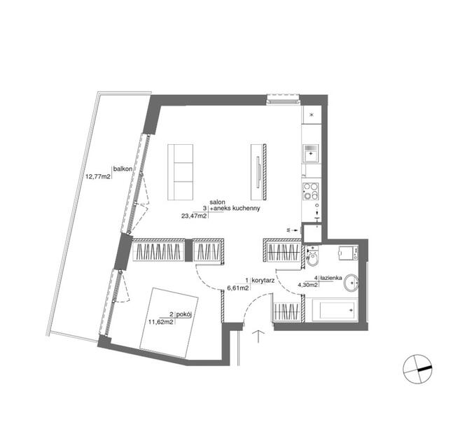 Nowe mieszkanie 2 pokojowe - gotowe do odbioru